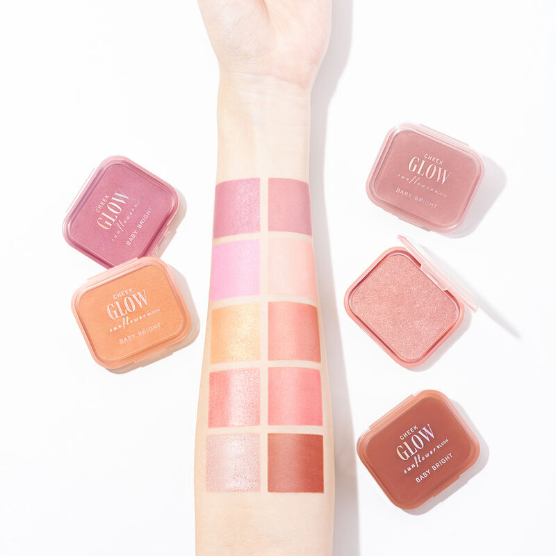 Baby Bright Cheek Glow Sunflower Blush 5.2g #01 Velvet Rose