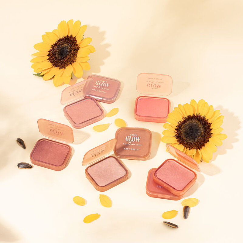 Baby Bright Cheek Glow Sunflower Blush 5.2g #01 Velvet Rose