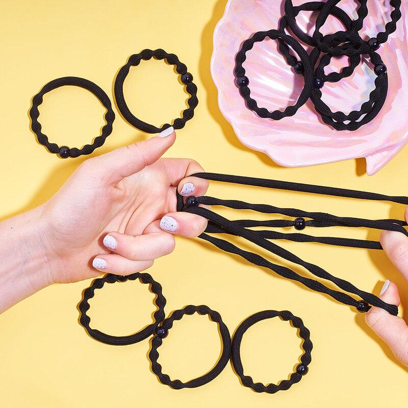 Goody Women's Black Forever Elastics 5pcs