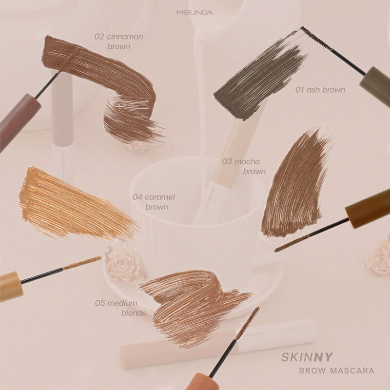 Mei Linda Skinny Brow Mascara 1pc #01 Ash Brown
