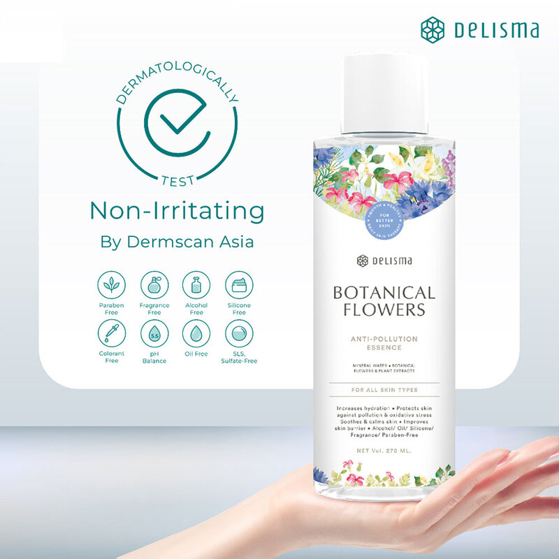 Delisma Botanical Flowers Anti-Pollution Essence 270ml ( สินค้าหมดอายุ : 2026.03.03 ) 