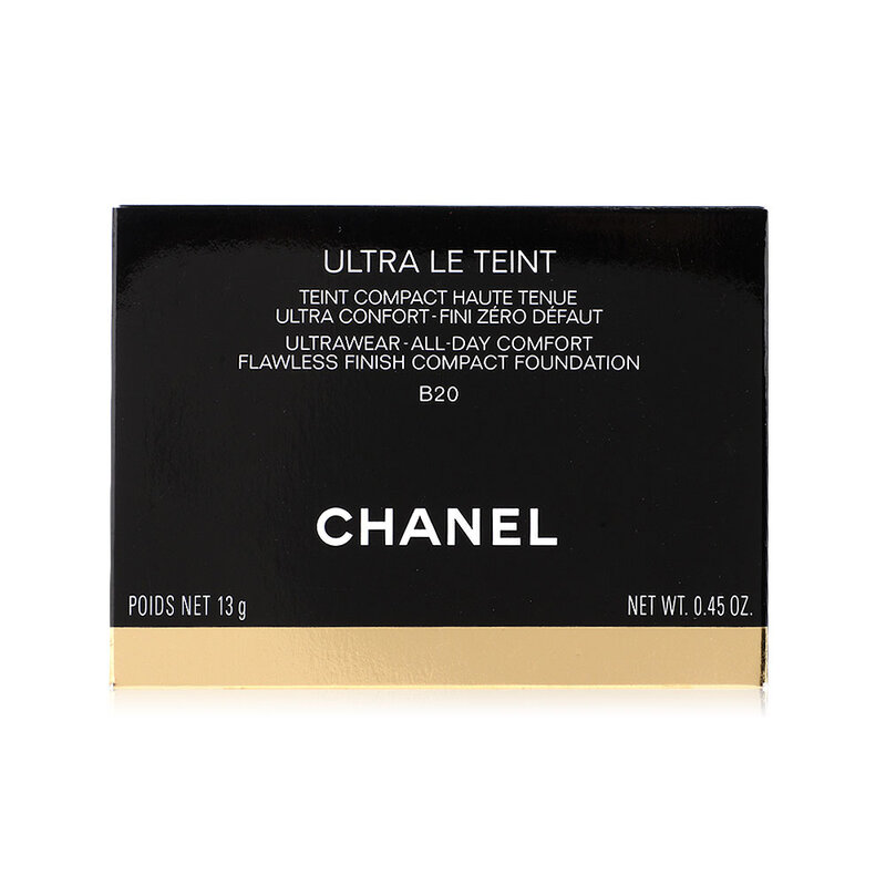 Chanel  Le Teint Ultra Tenue Ultrawear Flawless Compact Foundation Matte Spf 15 13g #B20