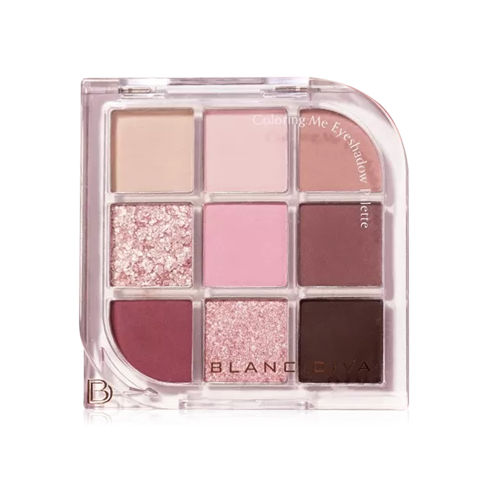 BLANC DIVA Coloring:Me Eyeshadow Palette 7.5g #Peony Scented ( สินค้าหมดอายุ : 2026.04.26 ) 