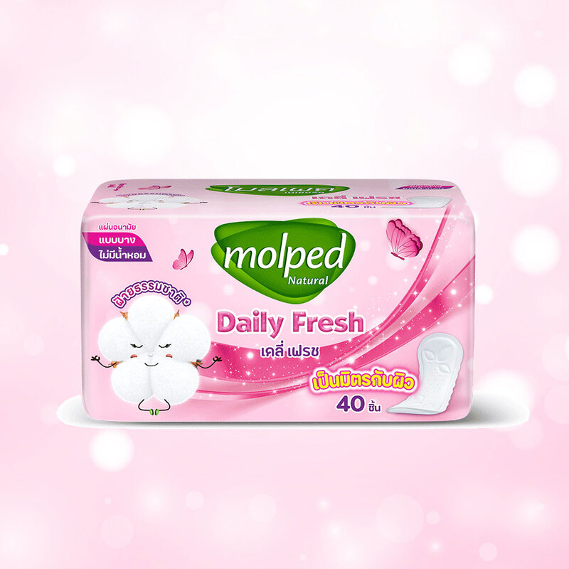 Molped แผ่นอนามัย Daily Fresh Slim 40pcs