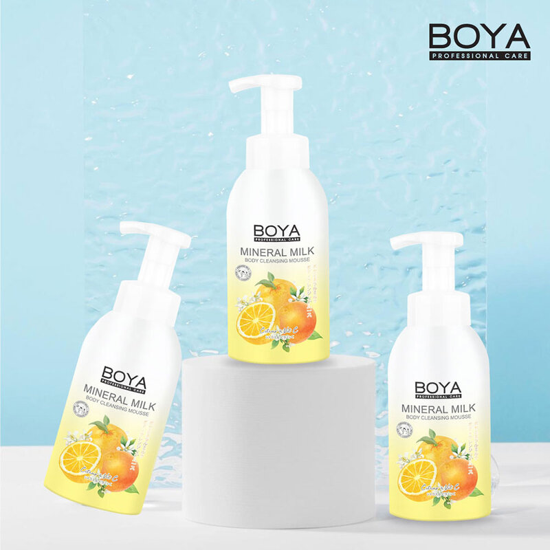 Boya Mineral Milk Body Cleansing Mousse Citrus & Vit C 500ml