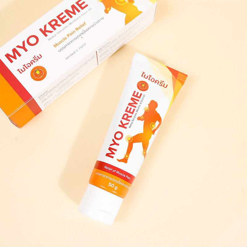 Golden Cup Myo Kreme Muscle Pain Relief Tube 50g ( สินค้าหมดอายุ : 2025.09.28 ) 