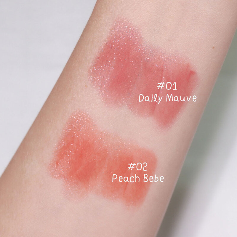 U-Star Zignature Maxx Cover Crystal Glam Lipstick 1.8g #02 Peach Bebe