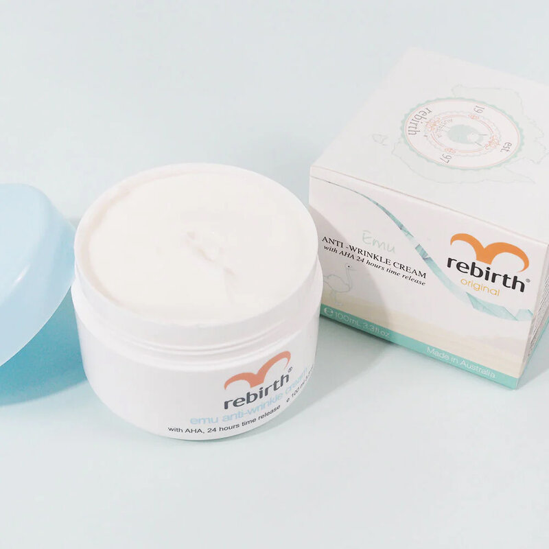 Rebirth Emu Anti-Wrinkle Cream With AHA 24 Hours Time Release 100ml