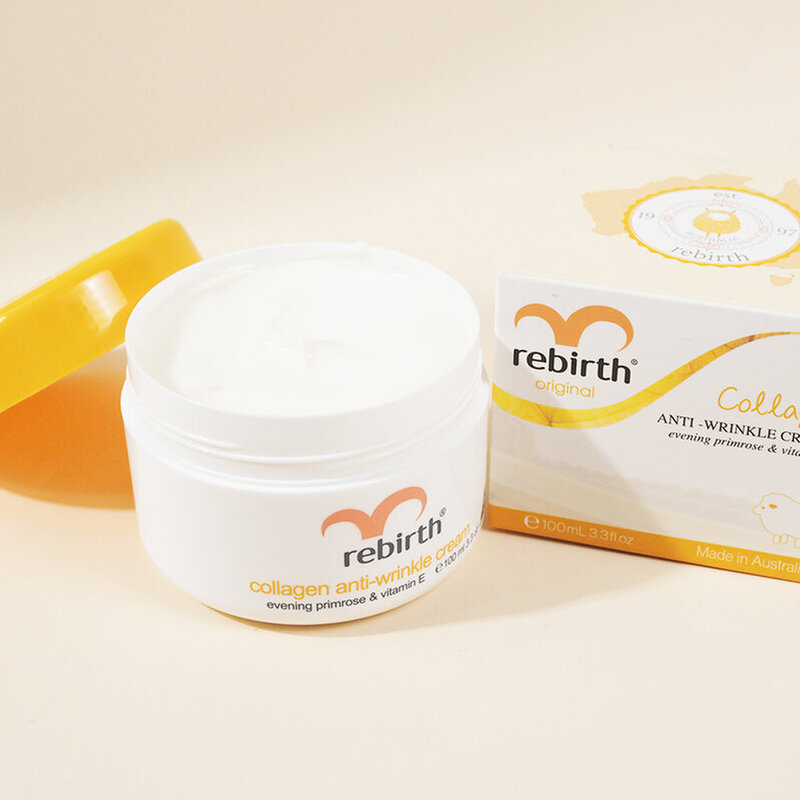 Rebirth Collagen Anti-Wrinkle Cream 100ml [Free! Alright Super Whitening Soap 100g]