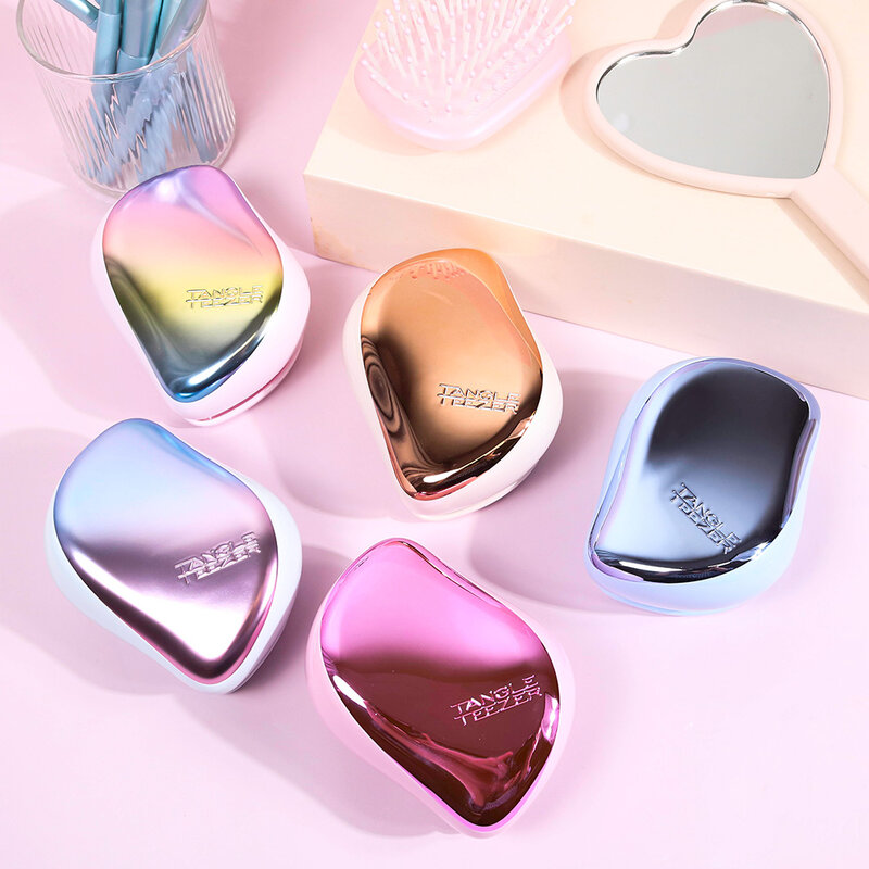 Tangle Teezer Compact Styler Detangling Hairbrush #Rose Gold Ivory