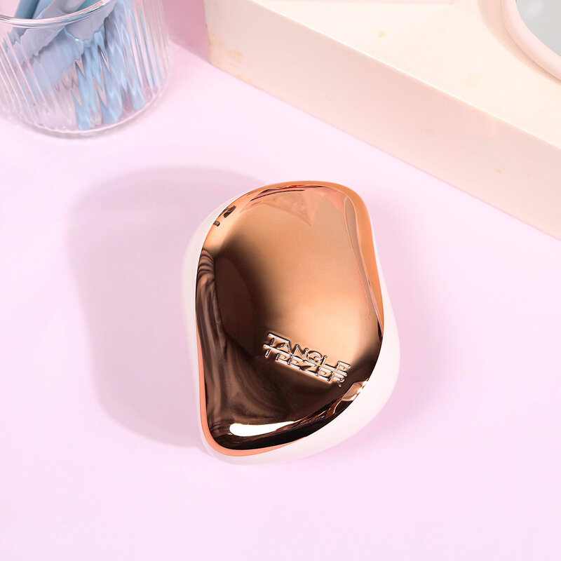 Tangle Teezer Compact Styler Detangling Hairbrush #Rose Gold Ivory