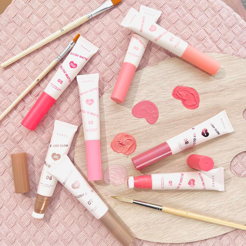 Naree Happy Cheek Liquid Blush Matte 12g #01 Love At First Sight
