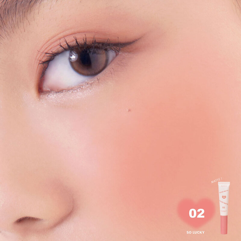 Naree Happy Cheek Liquid Blush Matte 12g #02 So Lucky