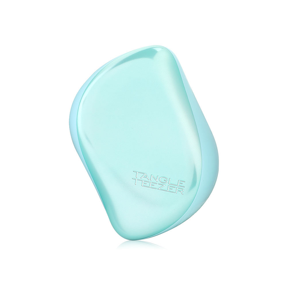 Tangle Teezer Compact Styler Detangling Hairbrush #Teal Matte Chrome