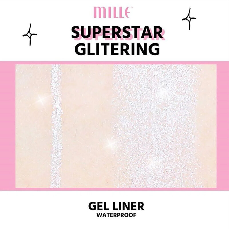 Mille Superstar Glittering Gel Liner Waterproof 0.5g #White