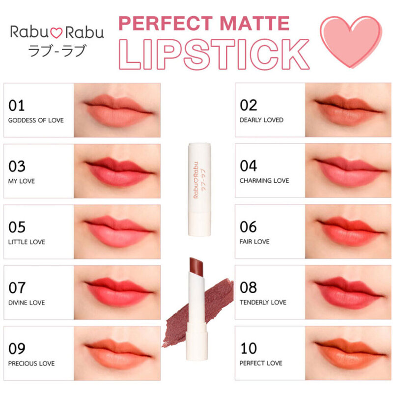 RABU RABU Perfect Matte Lipstick 3.2g #03 My Love