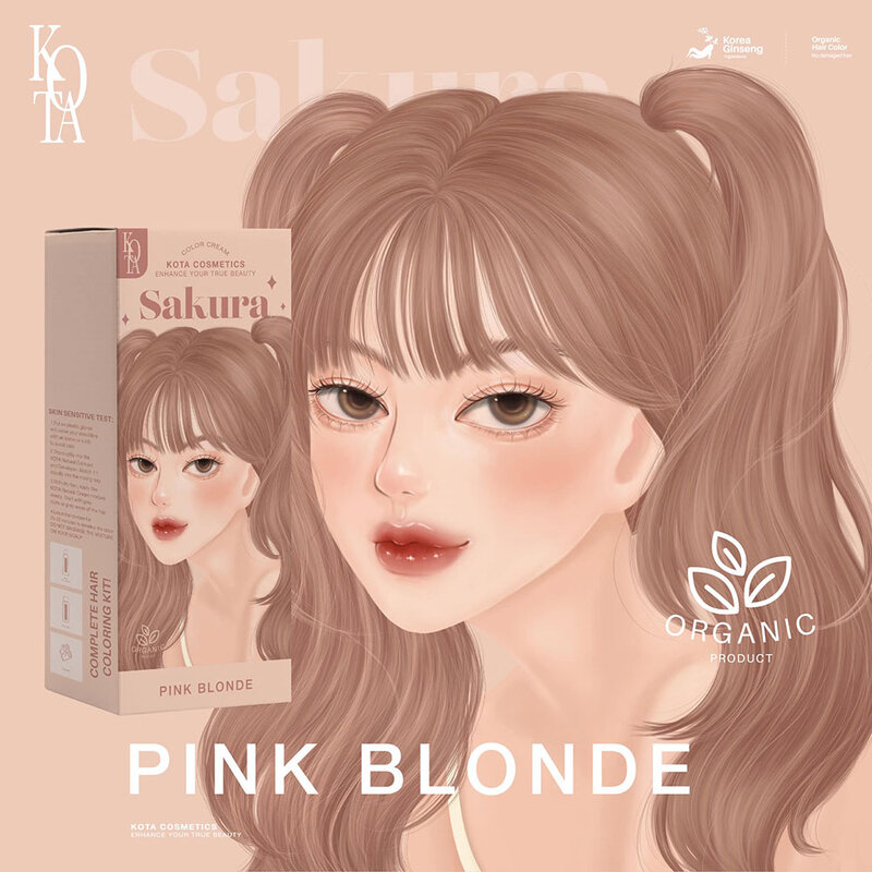 Kota cosmetics Color Cream Sakura 200ml #Pink Blonde