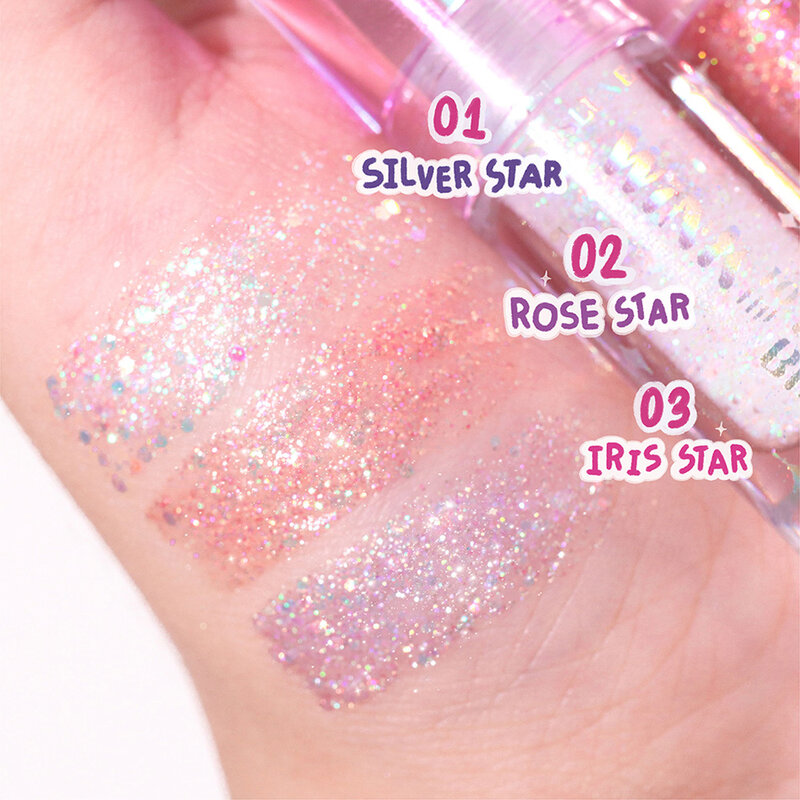 Cosluxe Super Star Liquid Glitter Dolly&Eyeshadow 1.5ml #01 Silver Star