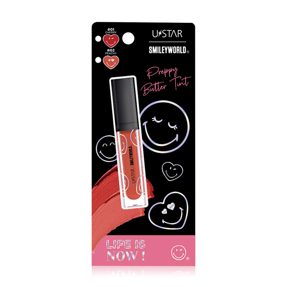 U-Star Smileyworld Preppy Butter Tint 3.5g #Cherry
