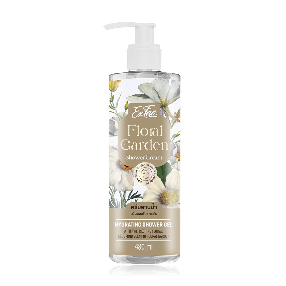 EXFAC Floral Garden Scent Shower Cream 480ml
