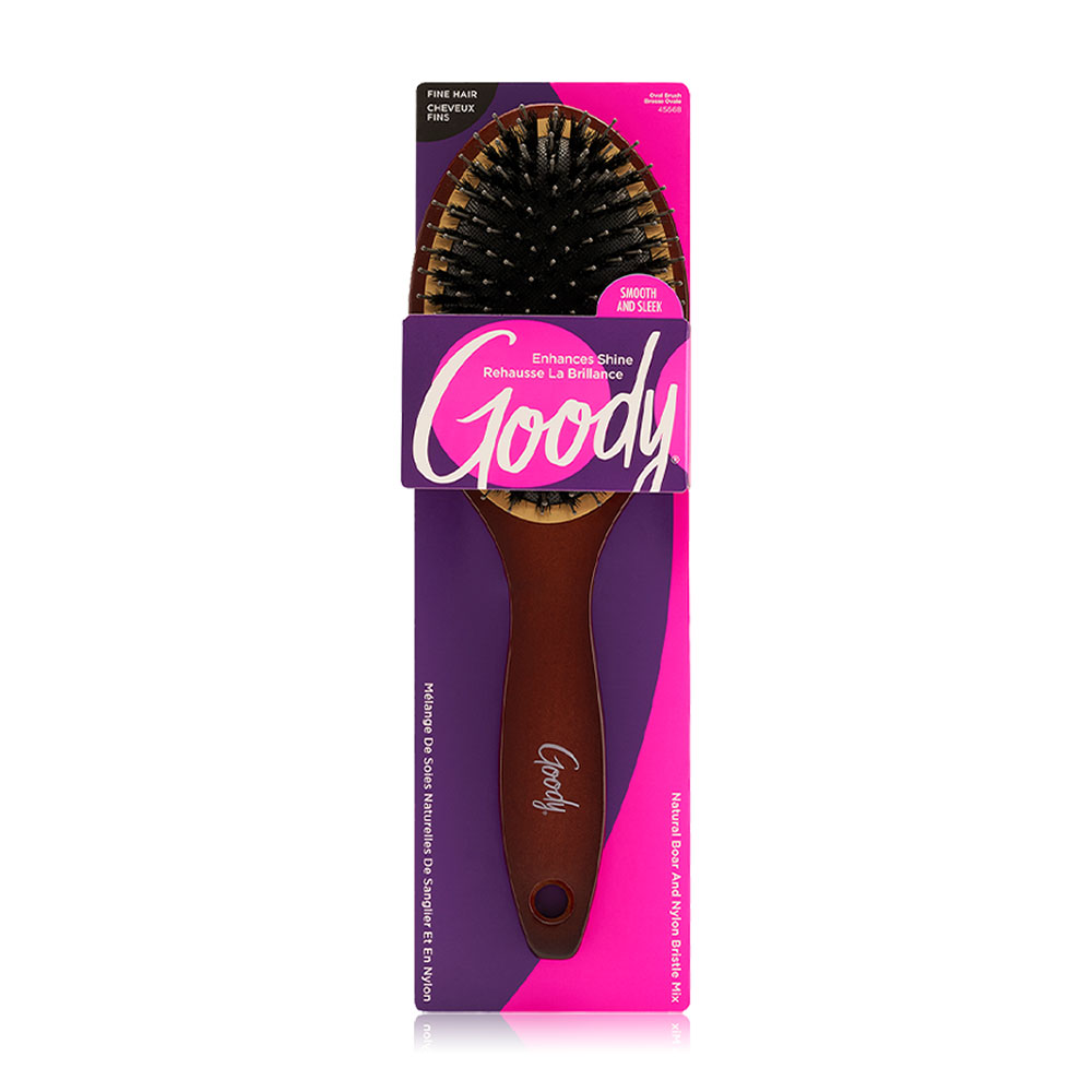 Goody Smooth Blends Boar Ceramic Oval Cushion Brush