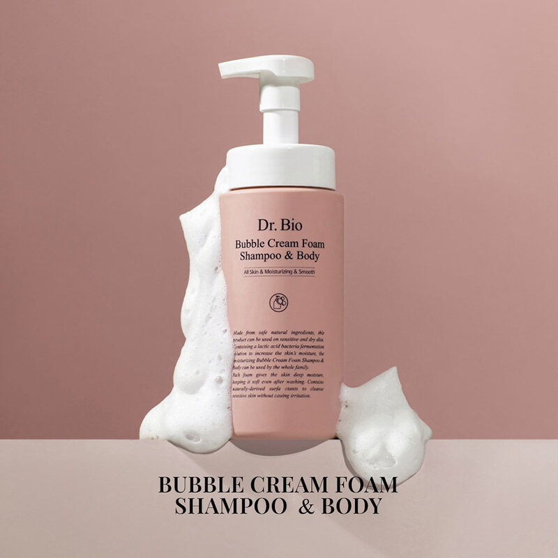 Dr.Bio Bubble Cream Foam Shampoo & Body 410ml