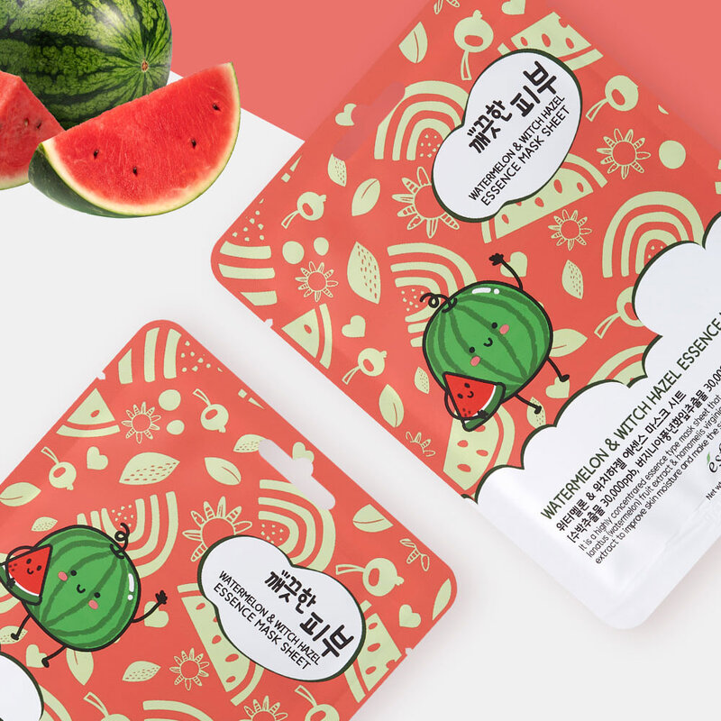 Esfolio Pure Skin Watermelon & Witch Hazel Essence Mask 25ml