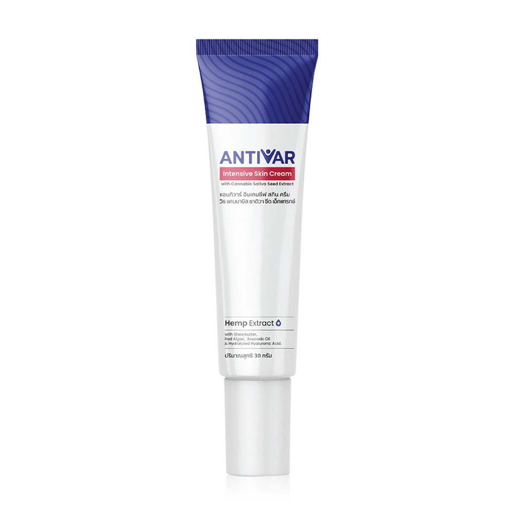 Antivar Intensive Skin Cream With Cannabis Sativa Seed Extract 30g ( สินค้าหมดอายุ : 2026.02.19 ) 