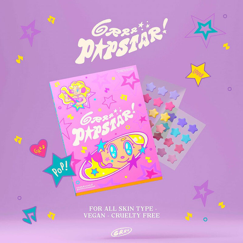 grrrbeauty Hydrocolloid Acne Patches 24 Dots #Pop Star