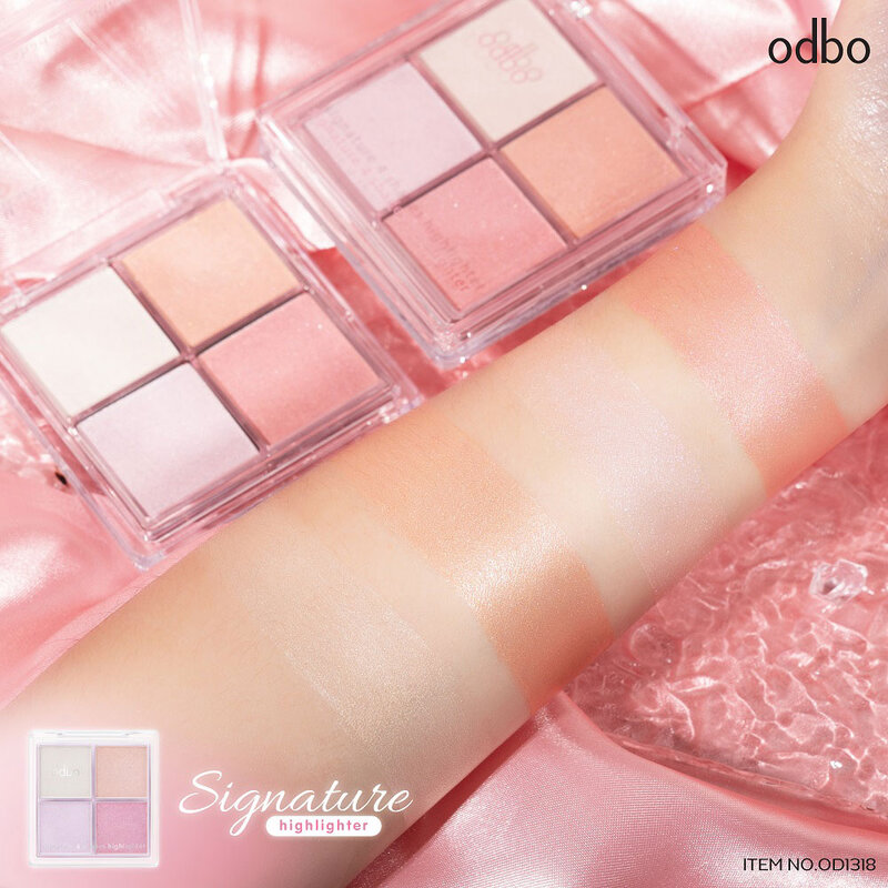 ODBO Signature 4 Shades Highlighter 10g #OD1318