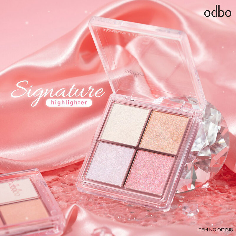ODBO Signature 4 Shades Highlighter 10g #OD1318
