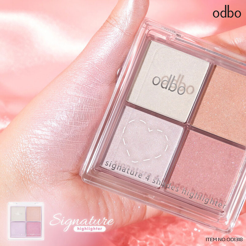 ODBO Signature 4 Shades Highlighter 10g #OD1318