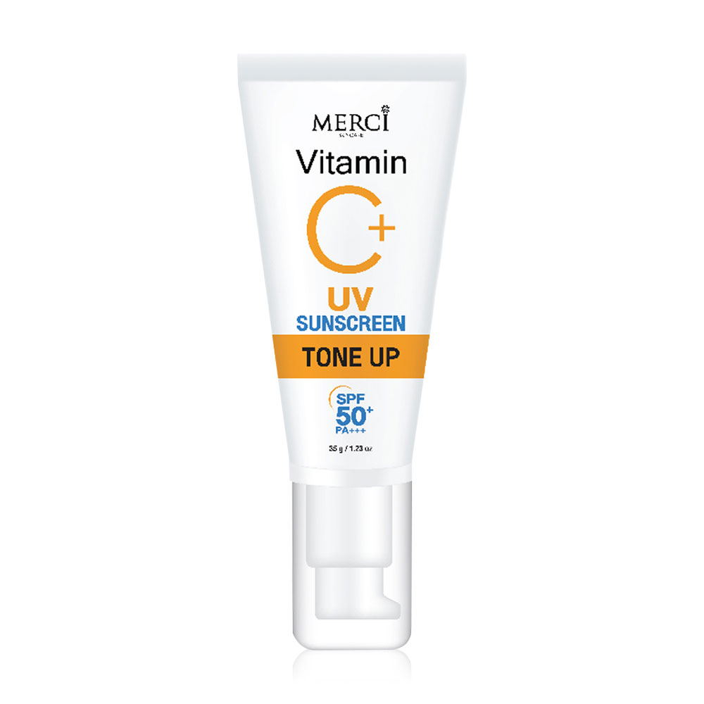 Merci Skincare Vitamin C+ UV Sun Screen Tone Up SPF50+ PA+++ 35g