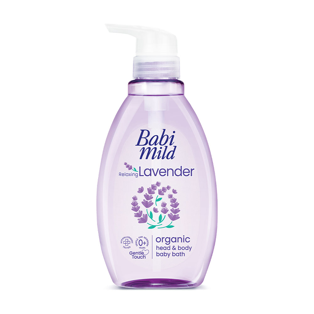 Babi Mild Ultra Mild Relaxing Lavender Head & Body Baby Bath 380ml