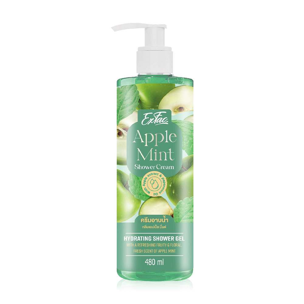 EXFAC Anti-Bac Apple Mint Shower Cream 480ml