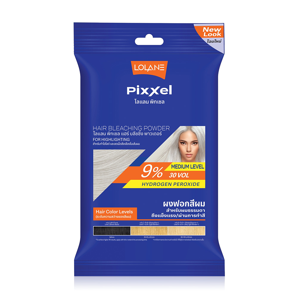 Lolane Pixxel Hair Bleaching Powder + Oxymilk 9% 15g