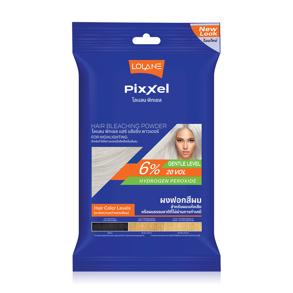 Lolane Pixxel Hair Bleaching Powder + Oxymilk 6% 15g