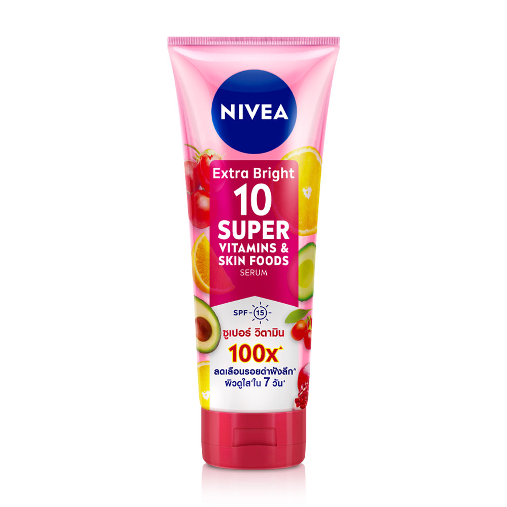 NIVEA Extra Bright 10 Super Vitamins & Skin Foods Body Serum 180ml
