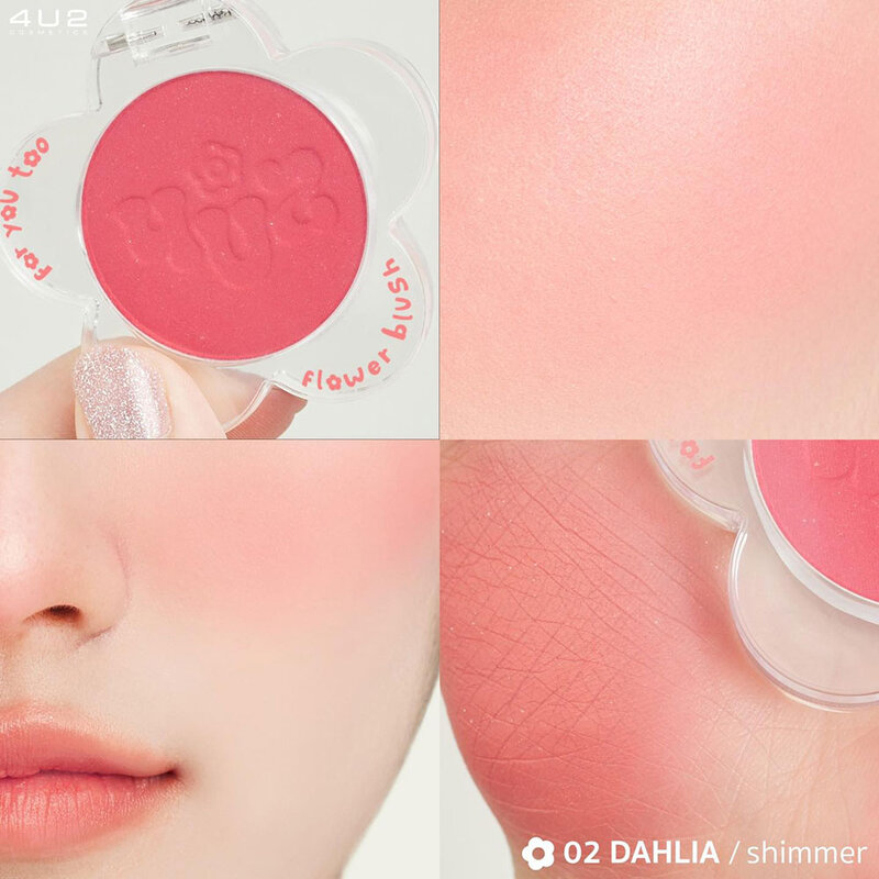 4U2 Flower Blush 3.3g #02 Dahlia