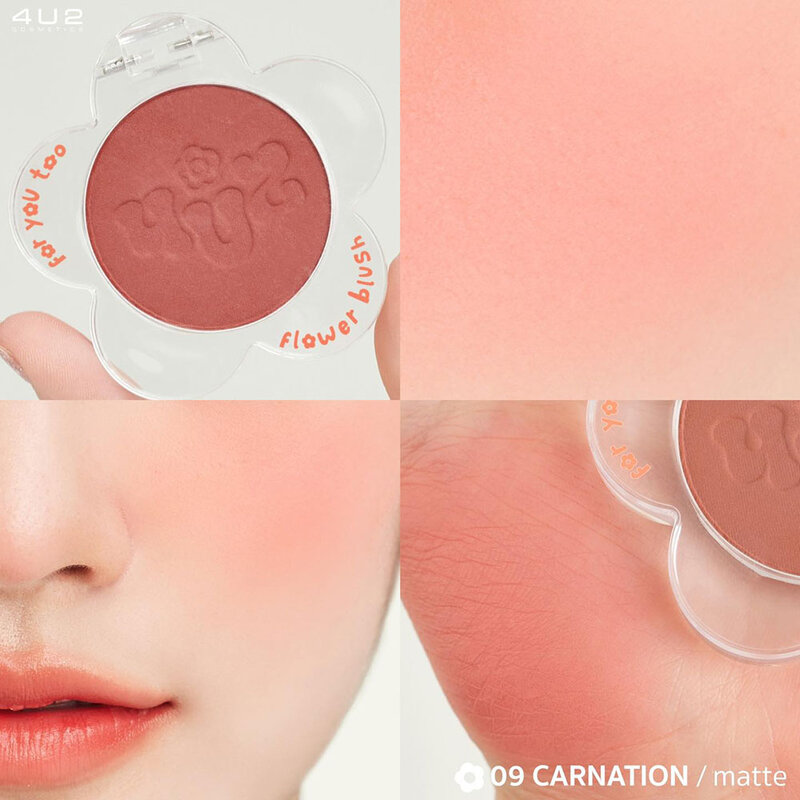 4U2 Flower Blush 3.3g #09 Carnation