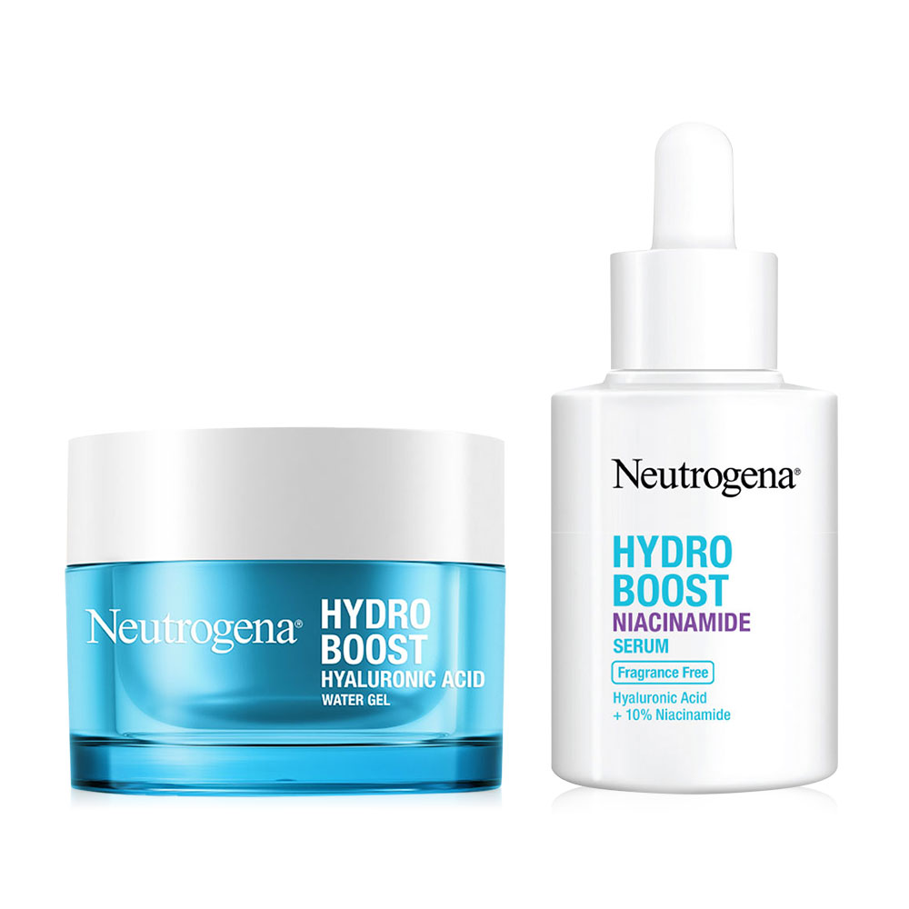 Neutrogena Set 2 Items Hydro Boost Water Gel 50g + Niacinamide Serum 30ml