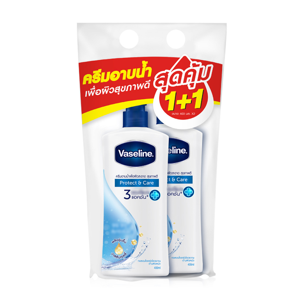 Vaseline Healthy Plus Body Wash Protect Care [400ml x 2pcs]