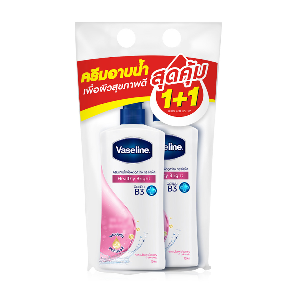 Vaseline Healthy Plus Body Wash Healthy Bright [400ml x 2pcs]