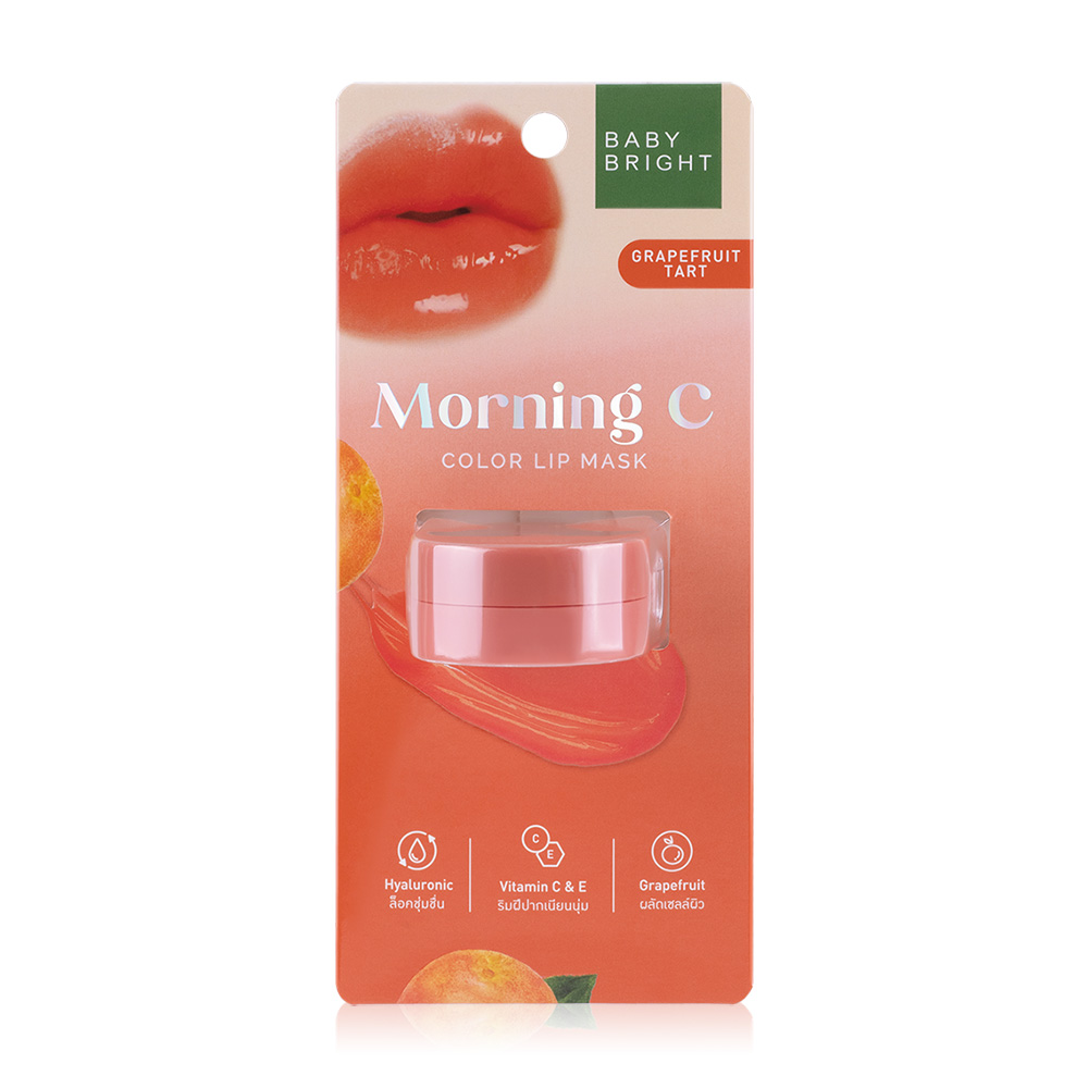Baby Bright Morning C Color Lip Mask 3.8g #Grapefruit Tart