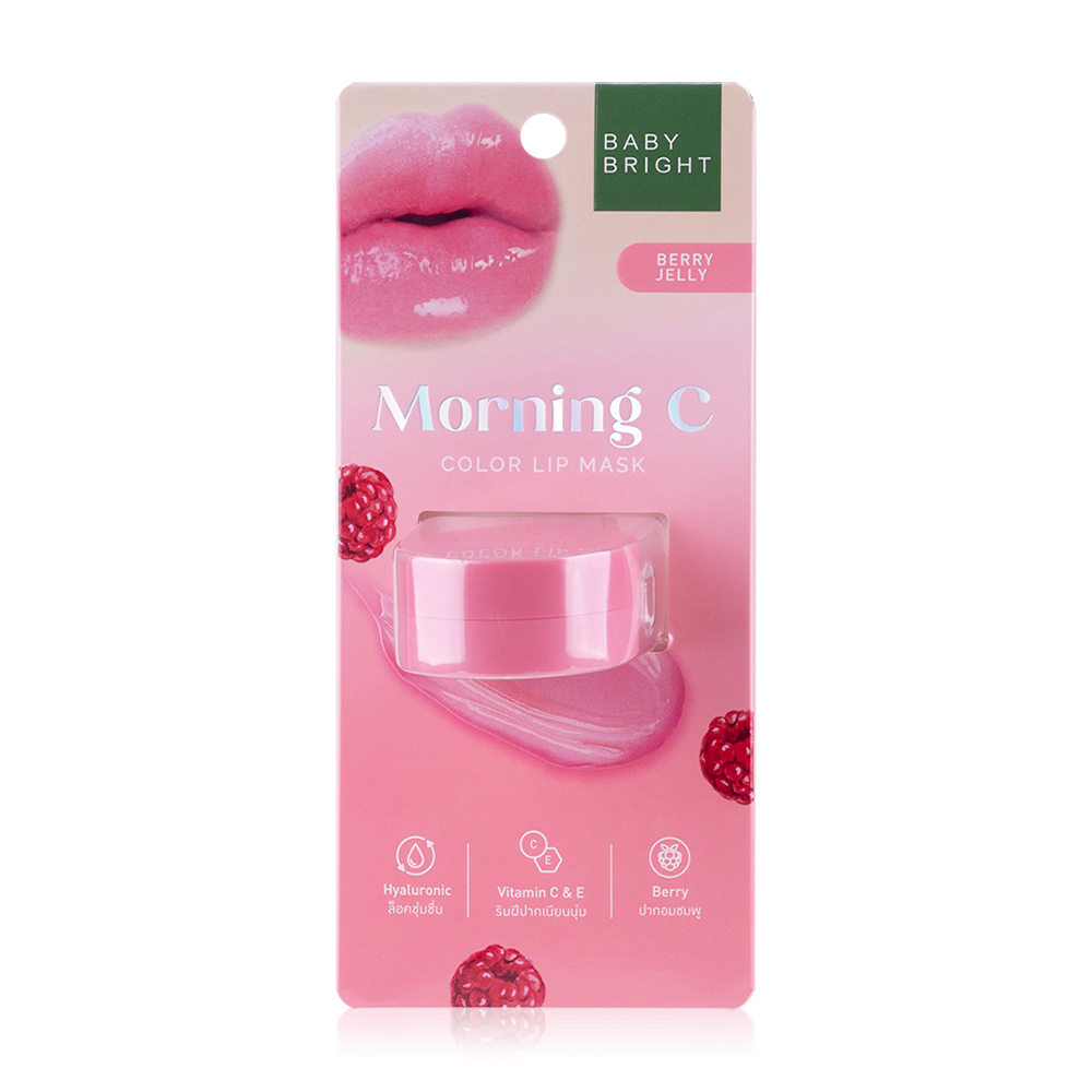 Baby Bright Morning C Color Lip Mask 3.8g #Berry Jelly