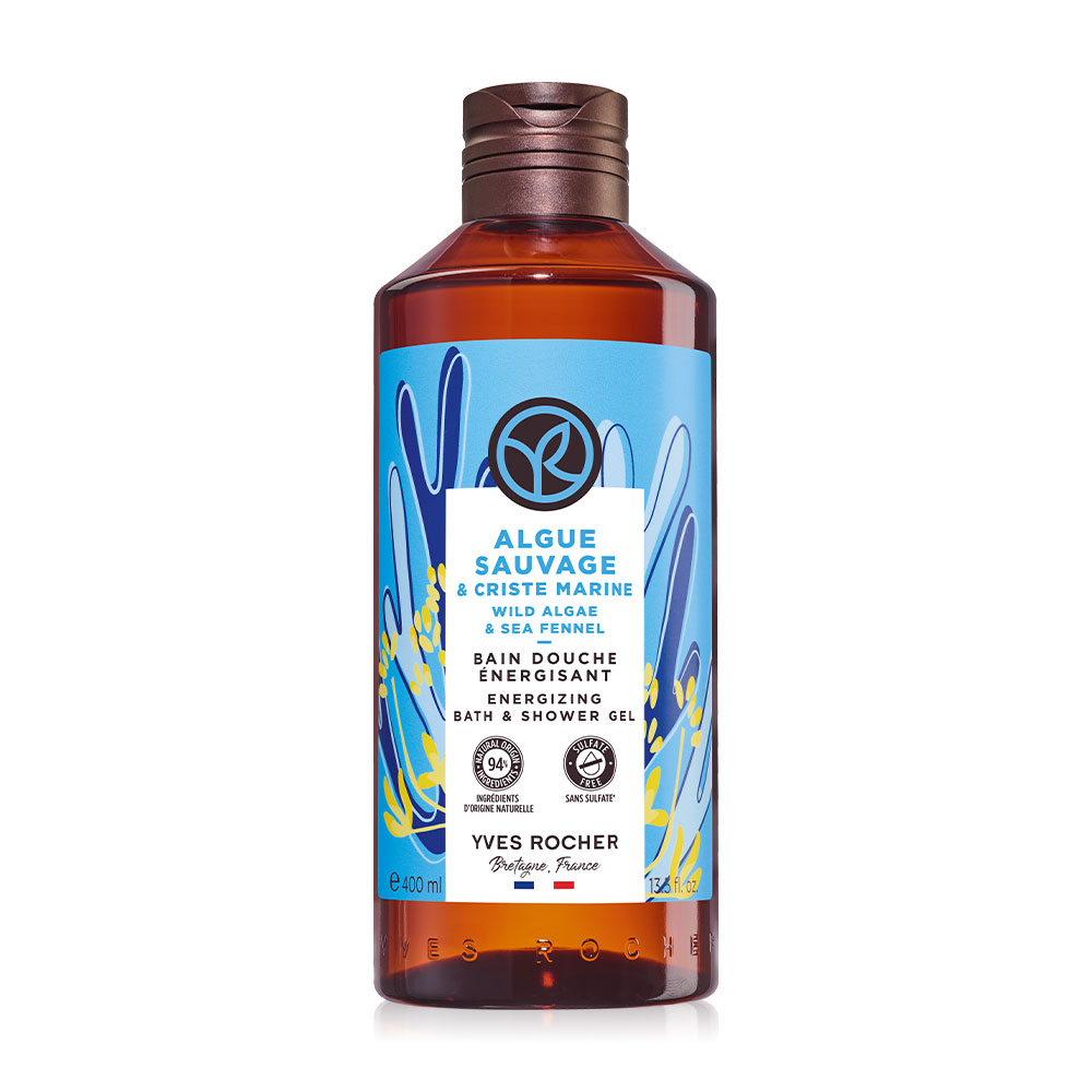 Yves Rocher Wild Algae & Sea Fennel Energizing Bath & Shower Gel 400ml