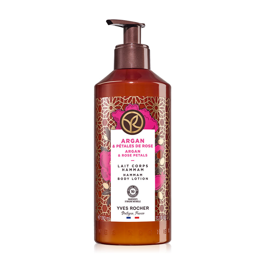Yves Rocher Argan & Rose Petals Hammam Body Lotion 390ml