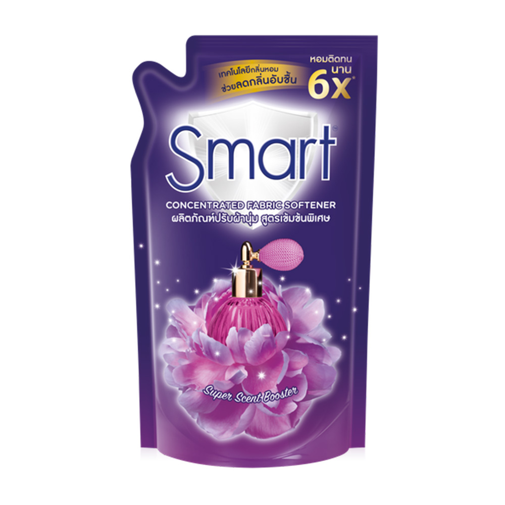 Smart Concentrated Fabric Softener Super Scent Booster Violet 490ml ( สินค้าหมดอายุ : 2025.11.23 ) 
