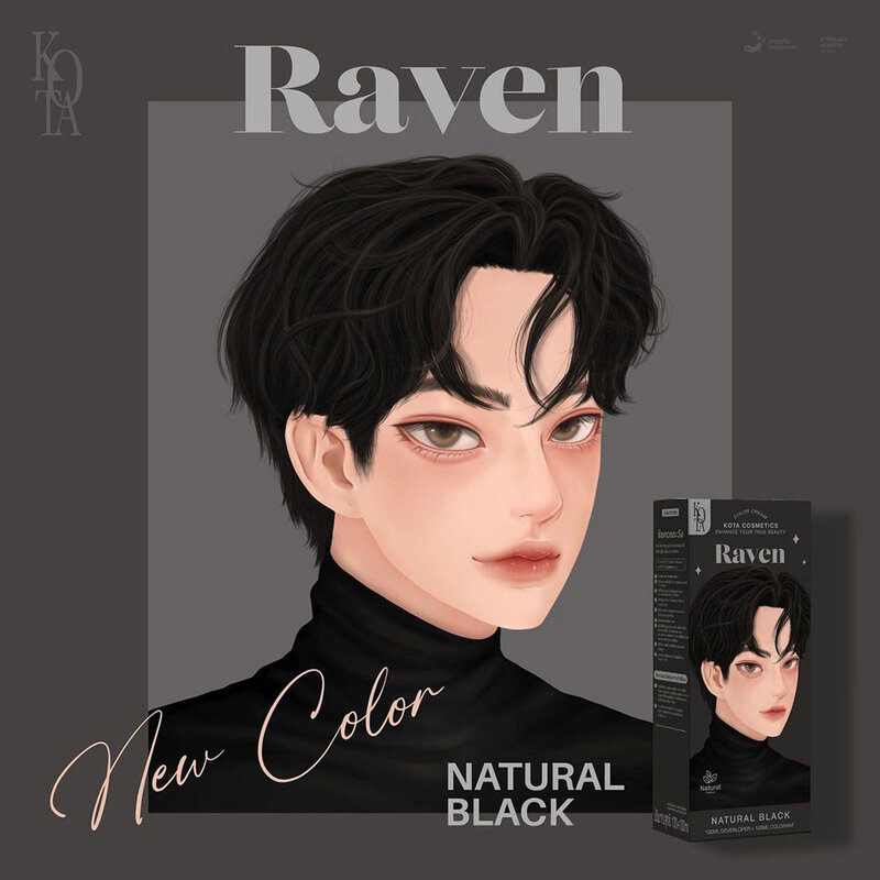Kota Cosmetics Color Cream Raven 200ml #Natural Black