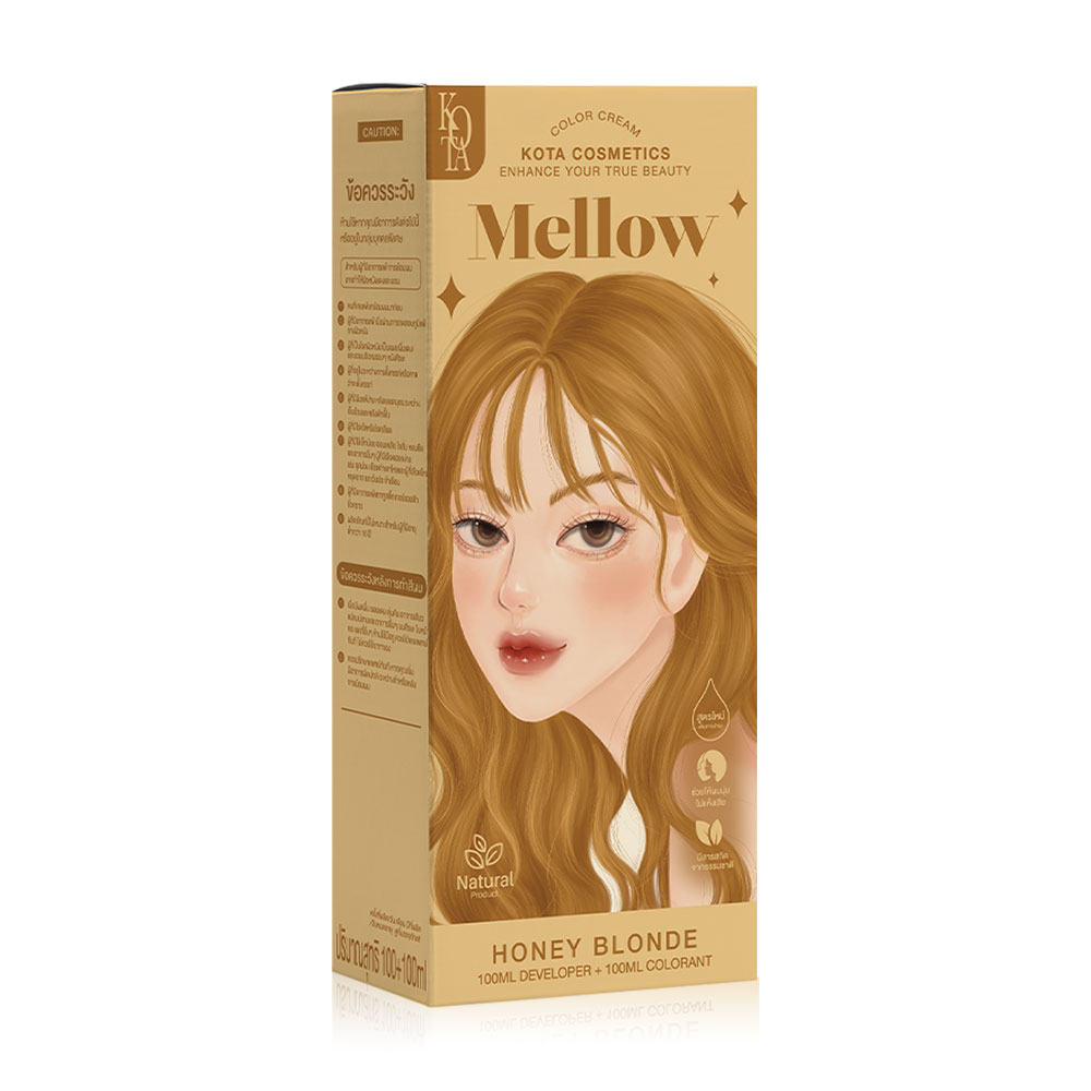 Kota Cosmetics Color Cream Mellow 200ml #Honey Blonde